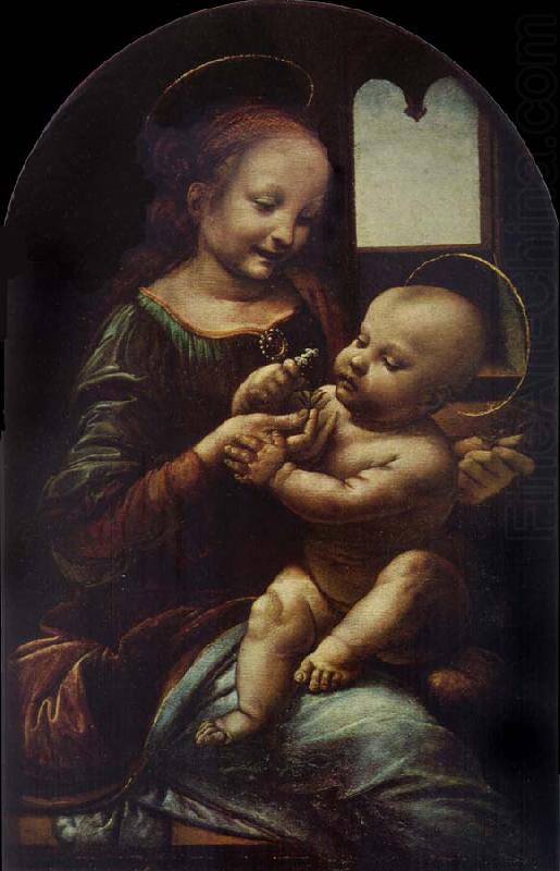 Madonna with a Flower, LEONARDO da Vinci